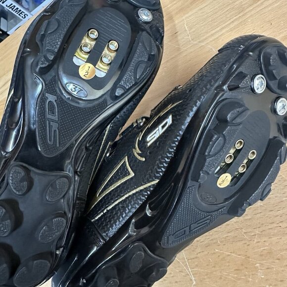 Sidi Bullet 2 Women Size 37 EU 5-5.5 US Black Gold Mountain Bike Cycling Shoes - Picture 7 of 7